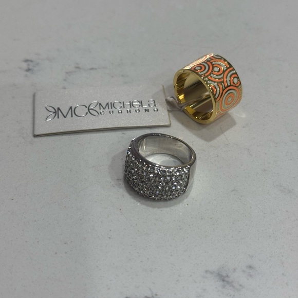 Silver and Gold Rings Set - Picture 2 of 5